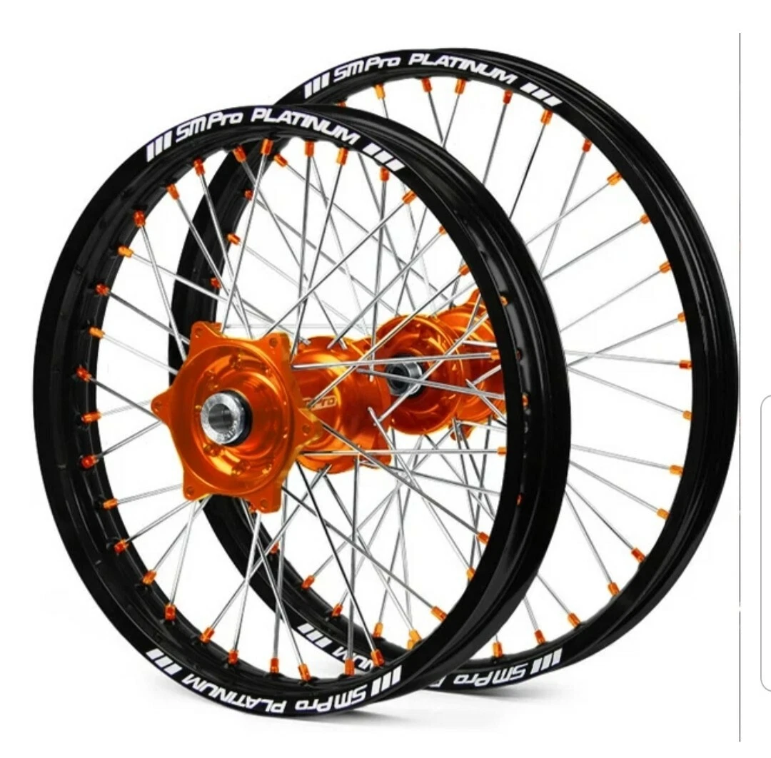 ktm exc 200 exc 2016 onwards sm pro wheels orange 21 x 18