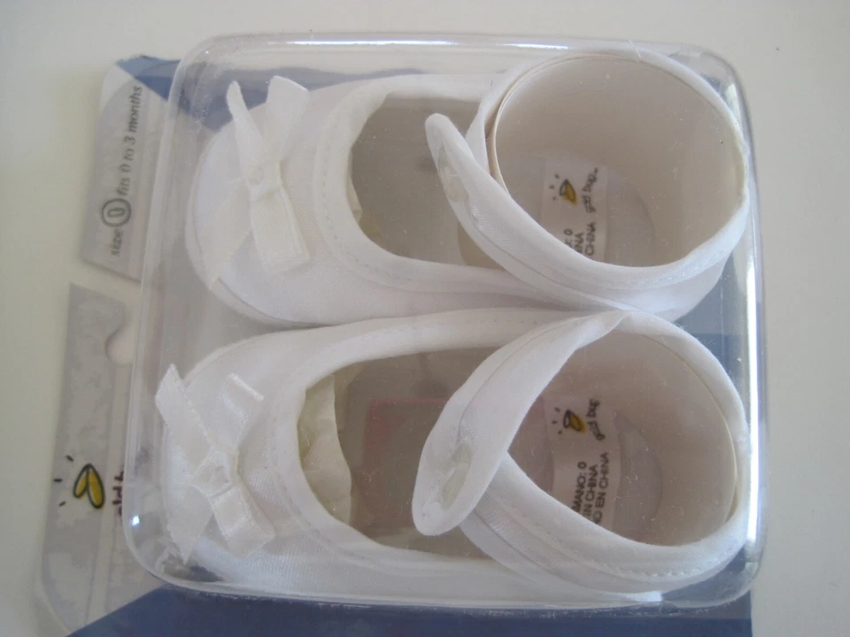 Goldbug Zapatos de Bebé 0-3 Meses Bendición Bautizo Zapatos Niño Nuevos Foto 2 de 4