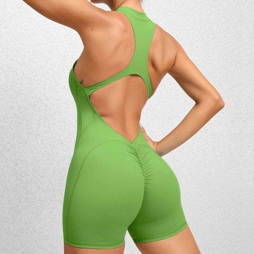 New Women's Tight Zipper Yoga Bodysuit Tight zip sports yoga pants - Picture 30 of 36