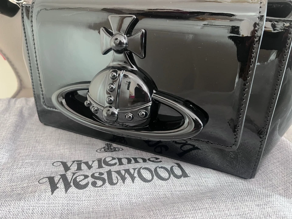 Vivienne Westwood black Medium Tote Bag Shoulder Bag outlet - Image 2 of 4