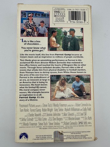 Forrest Gump (VHS, 1995) - Picture 2 of 4