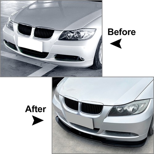 For BMW 3 Series E90 E91 320i 330i 2005-08 Front Bumper Lip Spoiler Carbon Fiber - Picture 7 of 7