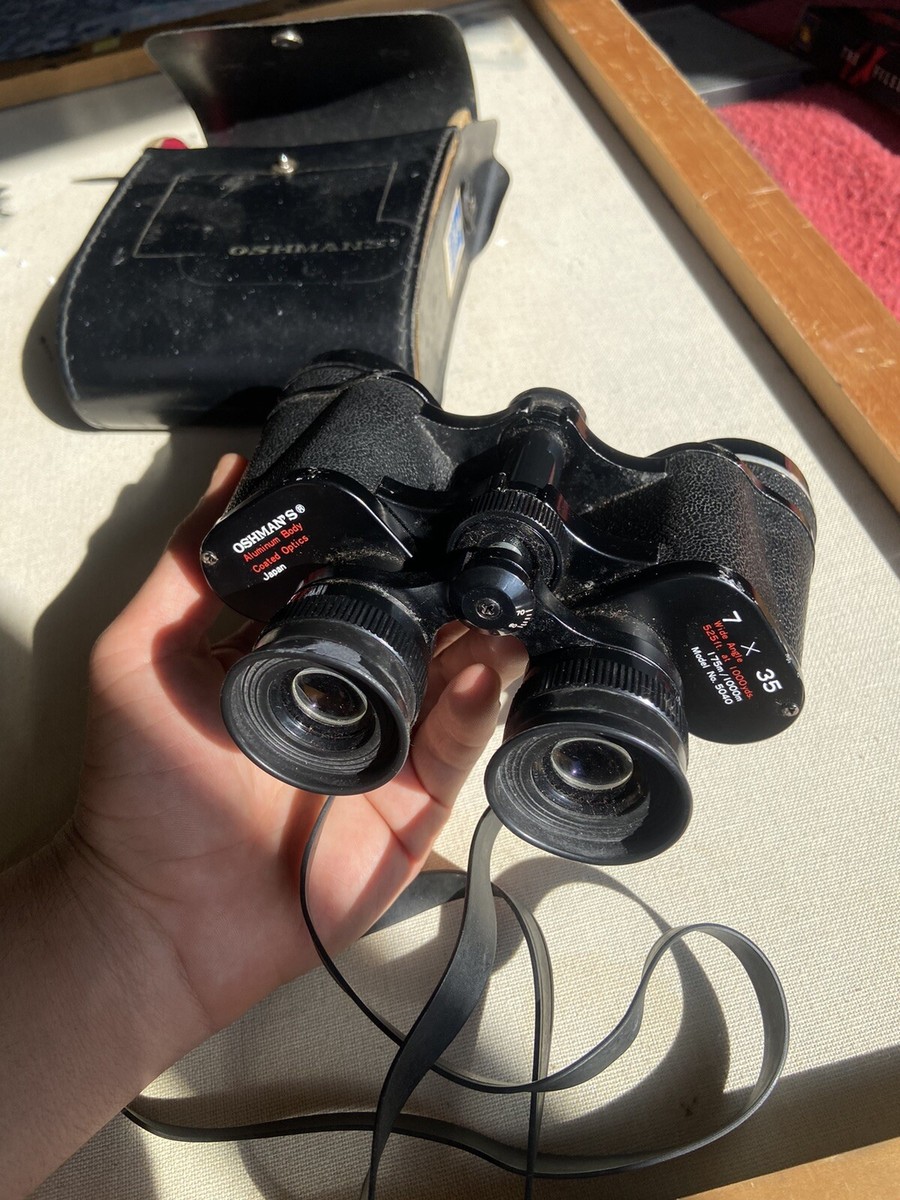 Vintage Oshman's 7-35 Binoculars w/ Case | eBay