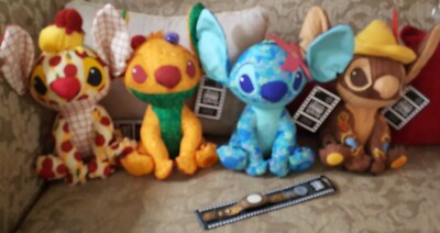 Stitch Crashes Disney SET OF PLUSH LITTLE MERMAID BEAUTYATB LION