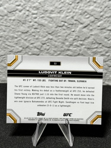 Réfracteur à prisme base UFC chromé 2024 Topps 1 - 200 - COMPLÉTEZ VOTRE SET - PYC - Photo 65/237