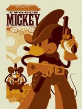 TWO-GUN MICKEY MONDO Limited edition print TOM WHALEN DISNEY MICKEY MOUSE R11