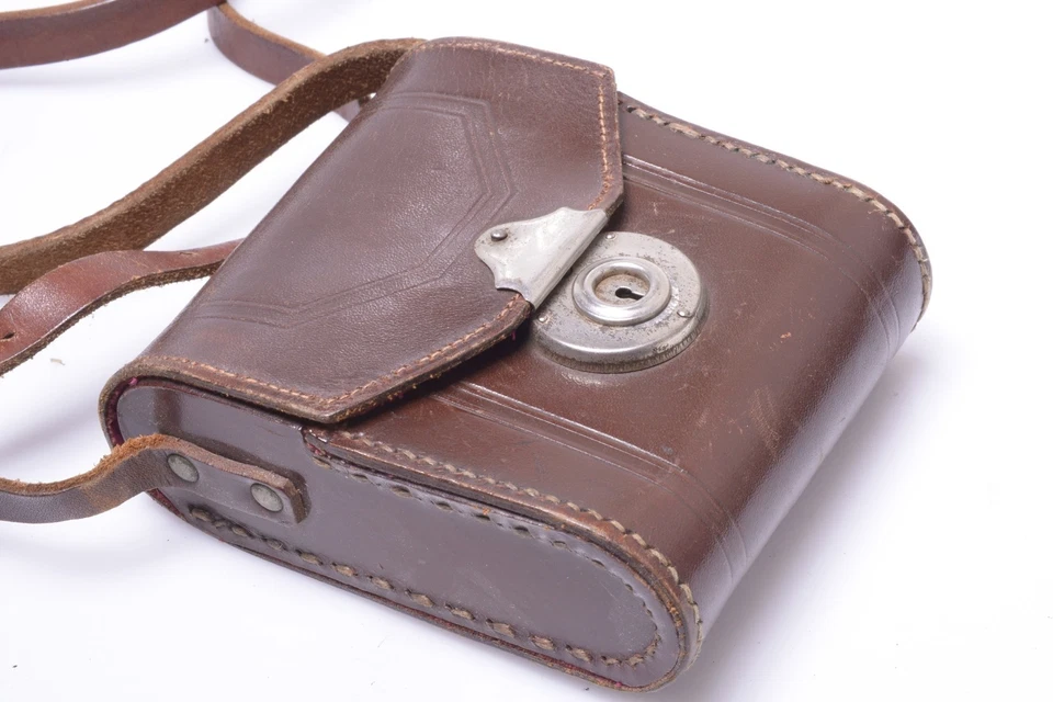 ✅ FUNDA CÁMARA CUERO PEQUEÑA CALIDAD ANTIGUA PARA CARPETA ZEISS ICA ERNEMANN, KODAK Foto 2 de 4