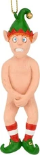 Tree Buddees Funny Naked Elf Inappropriate Hilarious Nudity Christmas Ornaments