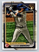 Jadher Areinamo 2024 Bowman Prospects #BP-2 Milwaukee Brewers