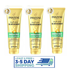 3X Pantene Pro V Oil Replacement Smooth Silky Nourishing Leave In Cream 275 ml