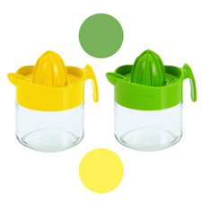 Zitronenpresse aus Glas mit Ausgießer Zitruspresse Entsafter Orangenpresse 300ml