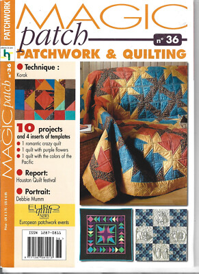 完全手描きパッチ■operation magic carpet Magic Patch Patchwork and Quilting No 36 UK Mag 10 Projects