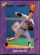 1991 Classic Game - Purple  HOF #180 John Smoltz FREE SHIPPING!
