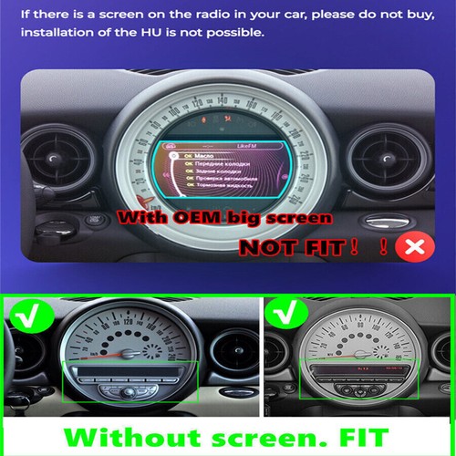 Android Radio For MINI COOPER R56 R60 07-13 Radio TouchScreen Stereo Carplay GPS - Picture 10 of 12