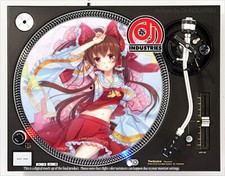 Anime Headphone Girl Remi - 7"-12" DJ slipmat for LP turntable record player