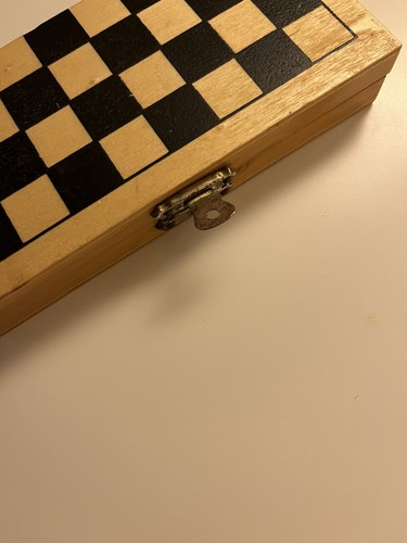 Piccola Scacchiera in Legno per Scacchi e Dama - Foto 3 di 8