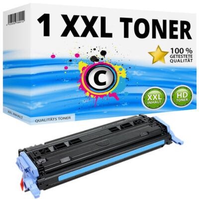 1x TONER Q6001A für HP Color LaserJet 1600 2600N 2605 DN 2605 DTN CM 1015 MFP