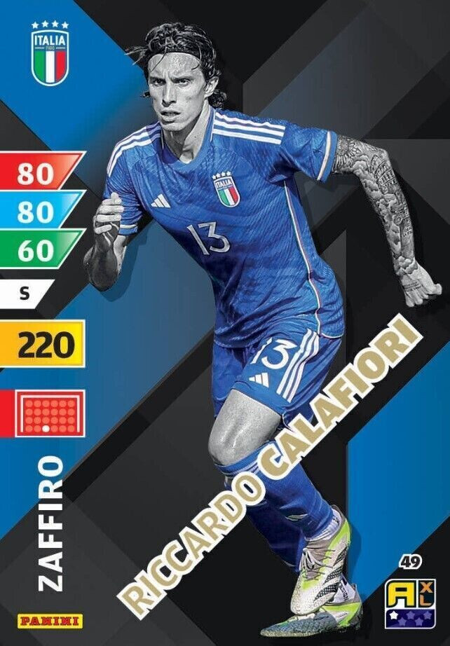Panini Azzurri Adrenalyn XL 2024 N. 49 Riccardo Calafiori Rookie