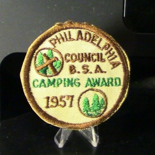 BSA Philadelphia Council 1957 Camping Award Patch eBay