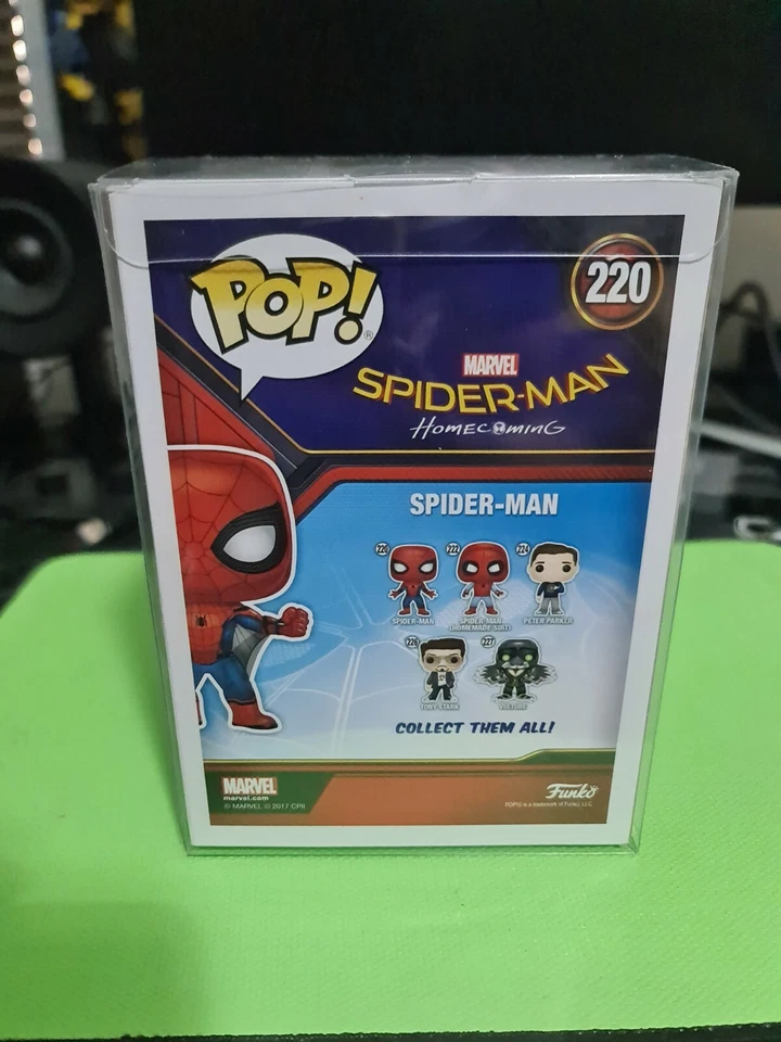 Traje de ala de regreso a casa Spider-Man #220 Funko Pop! Vinilo + Protector Foto 3 de 4