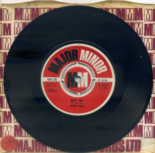 Johnny Nash- "You Got Soul" 7" vinyl 1968 Major Minor - Picture 2 of 2