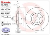 Brembo 2X Bremsscheibe Vorne Ø345 Mm InnenbelüFtet FüR Opel Insignia B Caravan