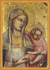 Triptychon Madonna mit Kind Lorenzo Monaco Maria Jesus Sankt Italien  H A2 0009