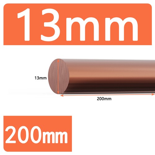 T2 Pure Copper Round Bar Rod 99.9% Red Metal Round Many Size Diameter 8mm~100mm - Picture 108 of 120
