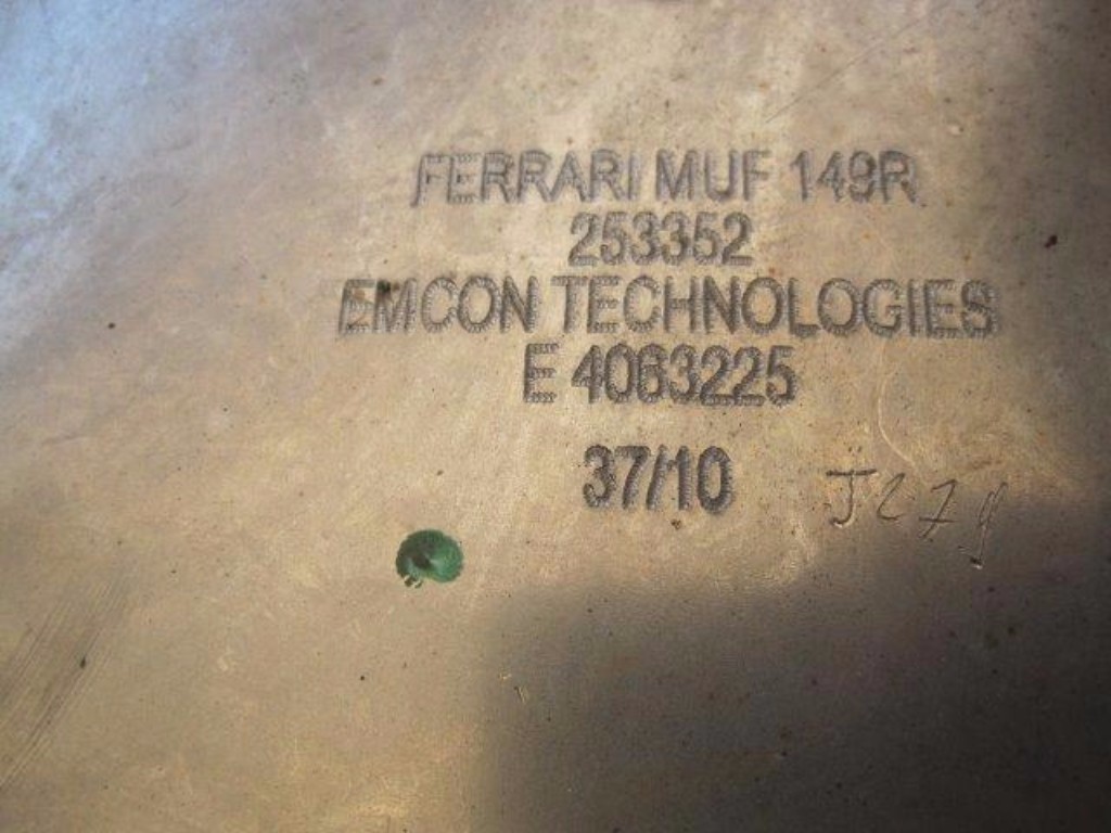 Ferrari California right exhaust silencer