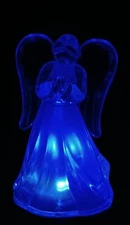 1 Set Angel Clear Acrylic Solar Garden Yard Patio Stick Stake Light 