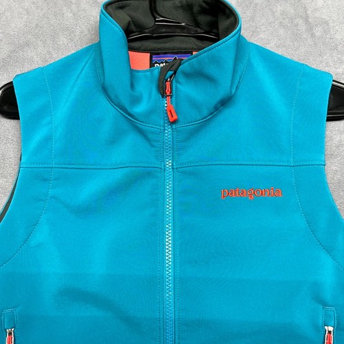 Patagonia Polartec W's Adze Weste Damen Small Aqua Stretch Mesh gefüttert Full Zip - Bild 2 von 9