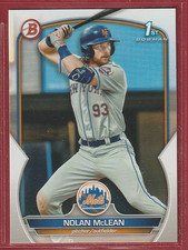 2023 Bowman Draft #BD96 Nolan McLean Rookie - New York Mets - 165🔥⚾🔥
