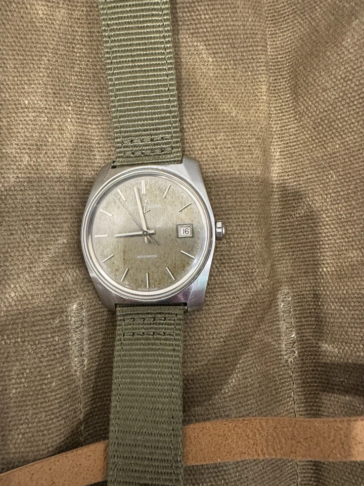 Ulyse Nardin 复古正装手表口径 N11KJ 20 世纪 60 年代。 令人难以置信的铜绿 — 第 2/4 张图片