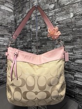 Y2K Coach Zoe Large Signature Canvas Hobo Bag