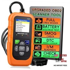 V119 OBD2 Scanner Code Reader, Check Engine Light Diagnostic Tool, Car Orange