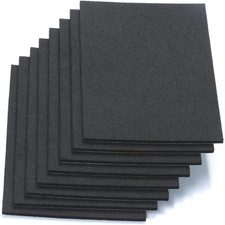 6" X 8" X 1/5" Thick Heavy Duty Felt Sheets - 8 Sheets Black