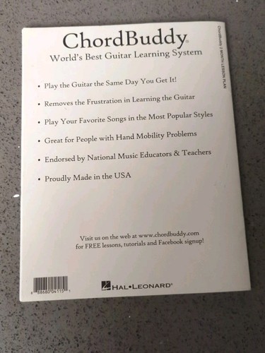 Chord Buddy Guitar Learning System 2 Mo.Lesson Plan book & DVD **VERY GOOD** - Picture 4 of 6