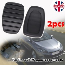 2x Anti-Slip Rubber Brake Clutch Pedal Pad Covers for Renault Megane 2002-2016