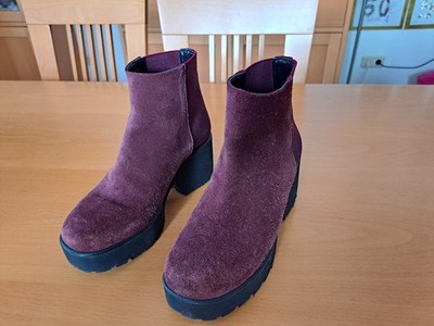 Damen-Schuhe Stiefeletten Make Pollini Gr. 37 Farbe weinrot