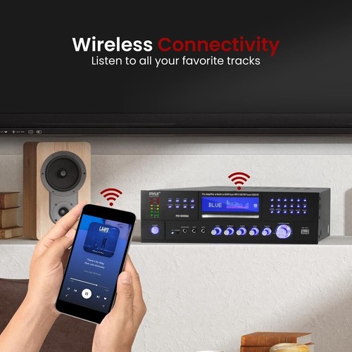 Pyle Bluetooth Home Theater Amplifier Receiver-Multimedia Disc Player, 1000 Watt - Picture 4 of 7