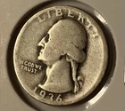 (C) *** 1936 Washington Quarter  - 90% Silver - Cheap Shipping ***