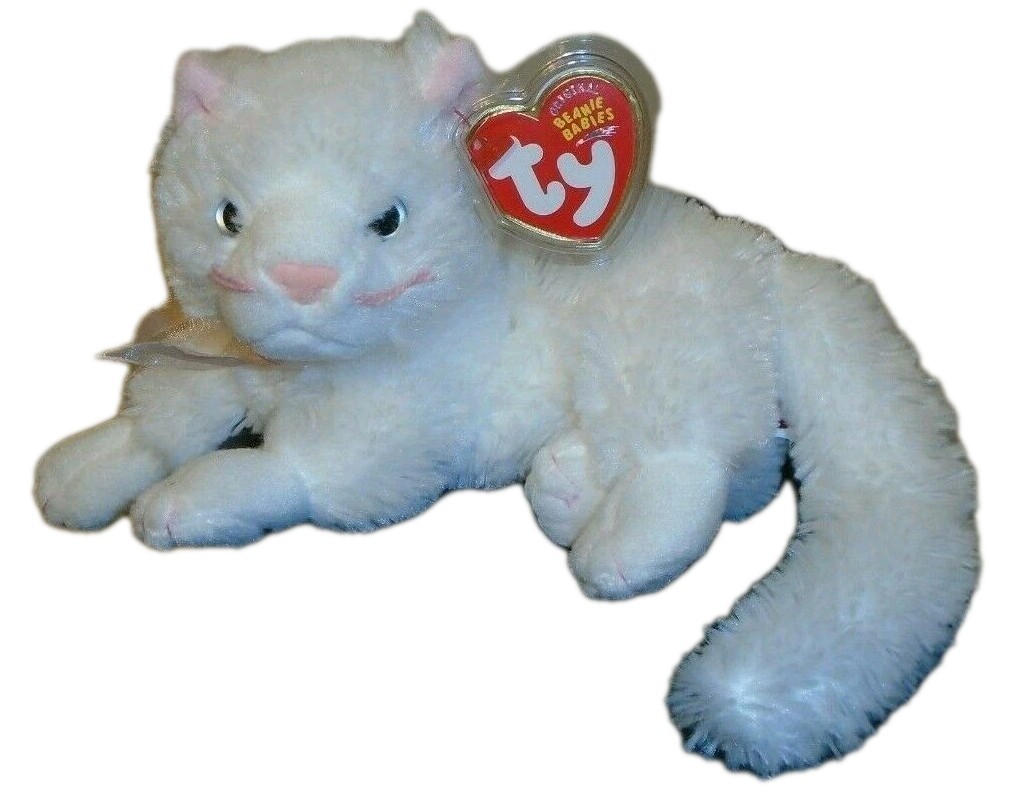 Ty Beanie Baby - BIANCA the 2004 White Cat (7 Inch) NEW MWMTs