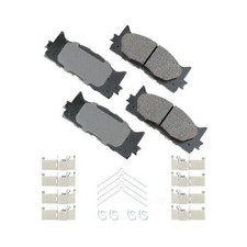 Akebono ACT1222A Ultra-Premium Ceramic Front Disc Brake Pads , GREY