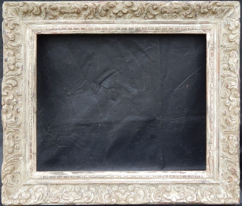 PERIOD Mid-Century French Bohemian Montparnasse Style Hand Carved Wood Frame NR