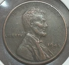 1945 D Lincoln Wheat Cent Penny **FREE SHIPPING**