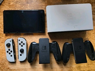 Nintendo Switch OLED Handheld Console 64GB White USED with 9 games  & Extras
