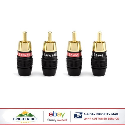 Standard RCA Plugs, Durable and Reliable for Electronic Device Connections