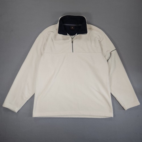 Vintage Foot Locker 90's Quarter Zip Pullover Sweater Mens LARGE Fleece