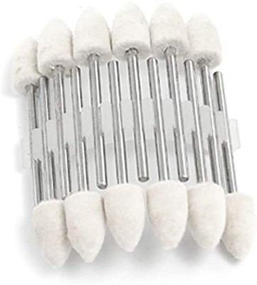 JDYYICZ Mandrel Mounted White Conical Felt Point Polishing Tool Small, white 