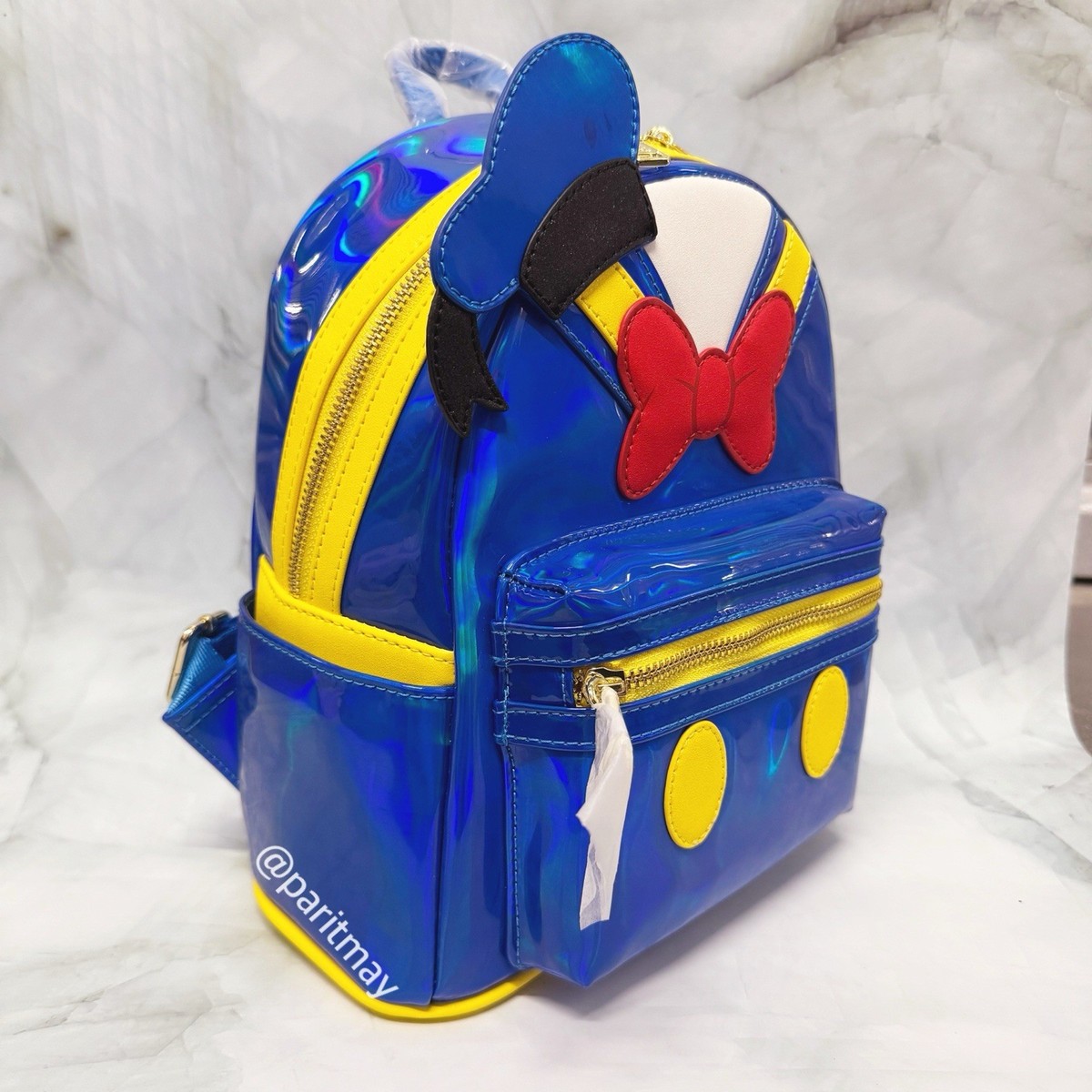?Loungefly Disney Donald Duck Cosplay Mini Backpack Purse Loungefly Disney Donald Duck Cosplay Mini Backpack – Circle  main image 4